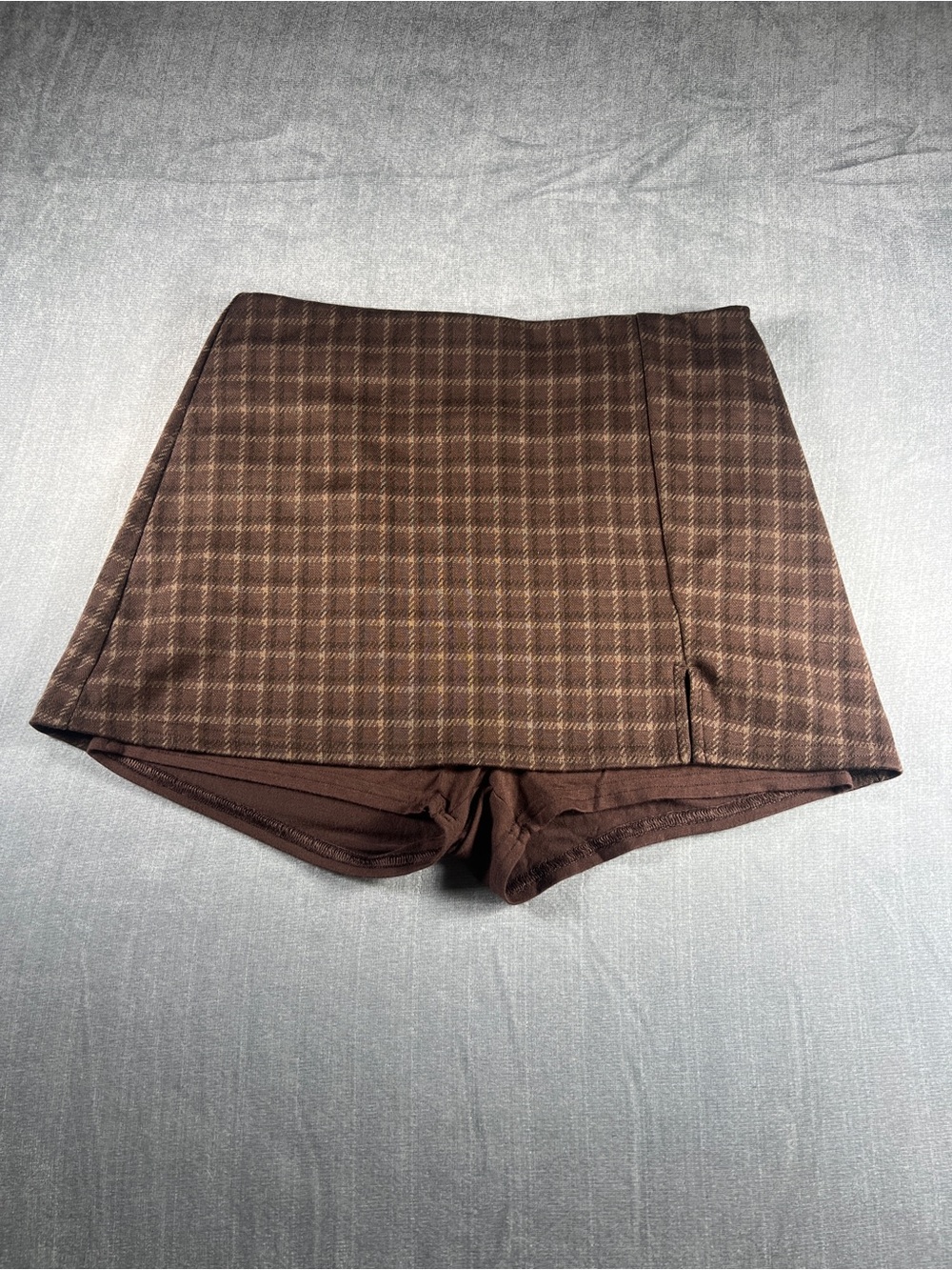 American Eagle Brown Plaid Skort | XS | NWT